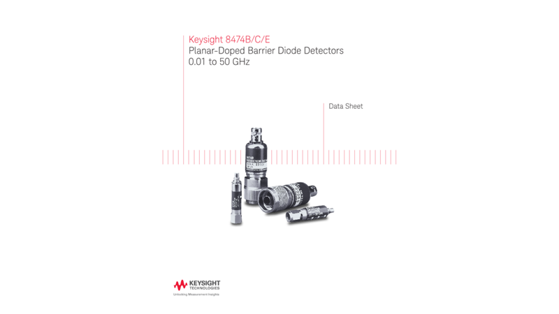 8474B/C/E Planar-Doped Barrier Diode Detectors 0.01 to 50 GHz